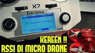 RSSI Micro Drone Di Taranis FRSKY QX7  INDONESIA [upl. by Remde]