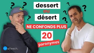 20 paronymes français expliqués pour ne plus te tromper  Vocabulaire français [upl. by Hirza]