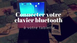 Connecter un clavier Bluetooth avec pavé tactile sur tablette [upl. by Ahsienroc665]