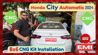 Honda City Automatic 2024 Bs6 CNG Kit Installation cngdoctor honda city car cng automobile [upl. by Pacifica67]