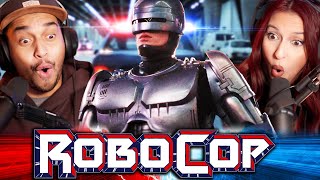 ROBOCOP 1987 MOVIE REACTION  EXCEEDED OUR EXPECTATIONS  First Time Watching  Review [upl. by Acirne5]