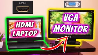 How to Connect HDMI Laptop to VGA Monitor All Problems are Solved Hindi [upl. by Astiram]