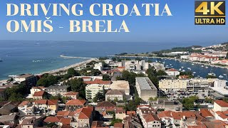 Driving Croatia  Omiš  Brela Exploring the Croatian Riviera by Car [upl. by Eugor]