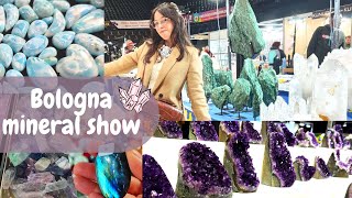 Andiamo insieme al🔮 BOLOGNA MINERAL SHOW 🔮 Cristalli e pietre STUPENDI [upl. by Cletis]