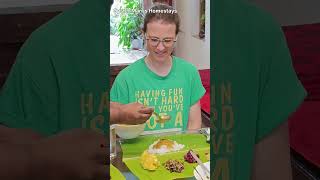 ചൂട് പൊന്നി അരി ചോറും മീൻ കുളമ്പും Best Homestay Trivandrum homestaytrivandrum food homestay [upl. by Deragon]