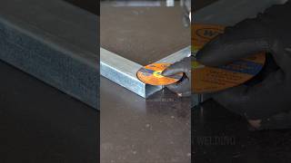 Amazing cutting trick for 90 degree joints cuttingskills metal shorts [upl. by Cariotta]