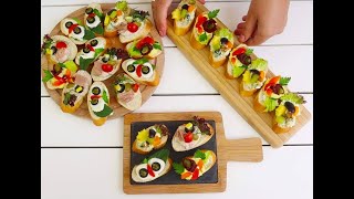 Canapes How To Make 4 Fast amp Easy Homemade Canapes  Simple amp Easy Recipe [upl. by Borden]