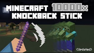 How To Get A Knockback Stick In Minecraft Java Updated [upl. by Letnoj]