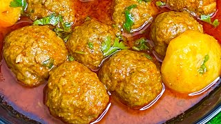 Jhatpat Banayein Pressure Cooker Me Mutton Kofte  Kachche Keeme Ke Kofte  Soft Mutton Kofta Curry [upl. by Refinne]