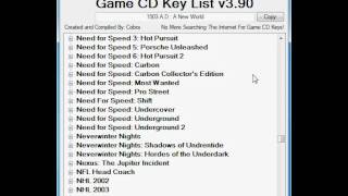 Game CD Key List 390 Review [upl. by Anaejer]