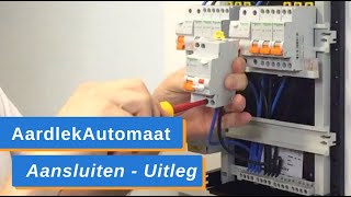 AardlekAutomaat Aansluiten en in de Groepenkast Monteren  Uitleg Zelf AardlekAutomaat Installeren [upl. by Nialb]