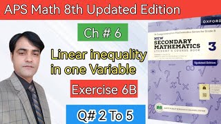 Exercise 6B Question 2 To 5 II APS Maths 8th II New Secondary Mathematics Book 3 Updated Edition [upl. by Ko]