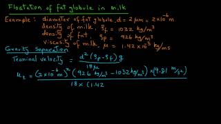 Example of fat separation in milk [upl. by Ahsiek]