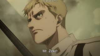 Zeke Screams  Eldians Turn into Titans Colt dies  Full Scene HD  Attack on Titan S4 Episode 19 [upl. by Kcirret]