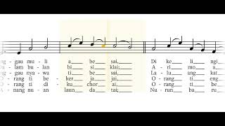 Pantun 1 Full Score amp Voice St Thomas Cathedral Kuching Choir [upl. by Zarger]