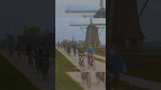 Cycling in the Netherlands in 1925  Restored Footage [upl. by Noeht719]