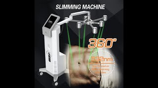 NonInvasive 6D Laser Fats Beauty Machine Lipolysis Green Light Lipo Cold Laser 532Nm For Fat Loss [upl. by Winterbottom]