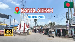 Bangladeshi 4K Walking Tour Mymensingh City 24  Shrabon Mor Kacha Bazar Sherpur Walking Tour 24 [upl. by Yarased]