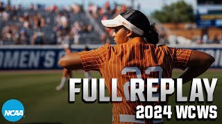 Texas vs Florida 2024 Womens College World Series  FULL REPLAY [upl. by Saihttam]