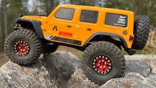 Axial SCX24 Wrangler  Crawling towards Summer [upl. by Novyad170]