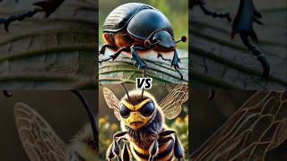 Bee vs dragonfly vs beetle vs fly vs ant animals insects bug versus [upl. by Hselin]