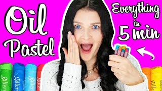 How to Use Oil Pastels for Beginners in 5 MINUTES 🎈🎈🎈 [upl. by Ocsirf]