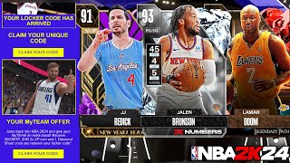 2K Sent out Exclusive New Locker Codes to Get People to Play and New Free Players NBA 2K24 MyTeam [upl. by Zenas51]