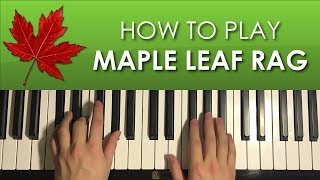 HOW TO PLAY  Maple Leaf Rag  by Scott Joplin Piano Tutorial Lesson [upl. by Suellen]