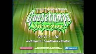 Goosebumps Live on Stage Promo Rare [upl. by Huxham]