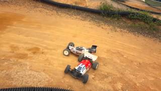 Kyosho Optima Mid vs X RAy Xb4 [upl. by Solegnave]