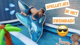 WATERPRET MET SPELLETJES IN HET ZWEMBAD  LAKAP JUNIOR [upl. by Ahtibbat]