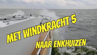 WINDKRACHT 5  OP HET IJSSELMEER MedemblikEnkhuizen 221 YACHT VLOG [upl. by Maxantia]