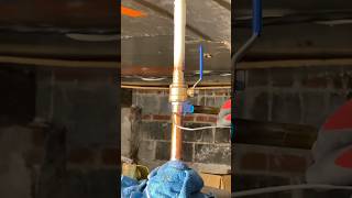 Real plumbers solder NOT propress plumbing plumber [upl. by Avraham]