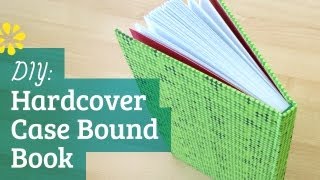 DIY Hardcover Book  Case Bookbinding Tutorial  Sea Lemon [upl. by Ynnavoeg659]