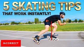 5 Easy Inline Skating Tips To Make Any Level Of Skater Better Instantly by Pro Joey Mantia [upl. by Charters]