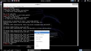 Dork website LFIRFI on kali linux [upl. by Yelsew]