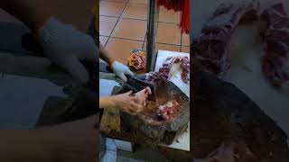 Special cutting for a customer knife butcher meat knifeskills [upl. by Martella422]