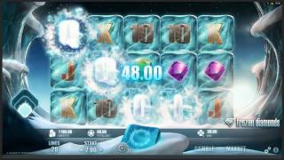 BIG WIN On Frozen Diamonds Slot Machine [upl. by Uziel]