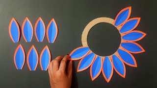 Wall Hanging Craft Ideas With Paper Easy And Beautiful Flowers  Paper Crafts For Home Decoration [upl. by Dougall762]