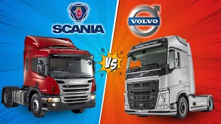 Which Truck is Better Scania Vs Volvo  American Truck Battle [upl. by Pratte]