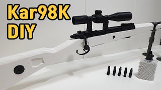 HOW TO MAKE SHELL EJECTING GUN  DIY KAR98K AIRSOFT [upl. by Jamison536]