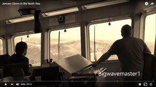 🔴 TERRIFYING Footage What Its Like OnBoard a Ship In a North Sea STORM waves Storm ocean [upl. by Rumilly]