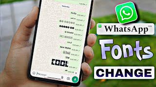 WhatsApp Font Change  Whatsapp font style kaise change kare  whatsapp font style trick [upl. by Aesoh]