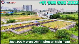 On Road Near Plots  OMRல் குறைந்த விலையில் வீட்டு மனைகள் l Plots for sale in Chennai  80 Loan [upl. by Assertal186]