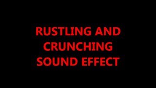 Rustling Crunching amp Footsteps Sound Effects [upl. by Bilac531]