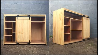 MUEBLE para COCINA con PUERTA CORREDIZA FABRICACION [upl. by Aerda223]