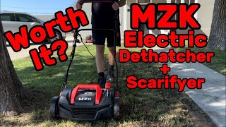 Revitalize Your Lawn with the MZK 15Inch 2in1 Electric Dethatcher amp Scarifier [upl. by Blanchard]