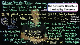 The SchroderBernstein Theorem [upl. by Nosyarg]