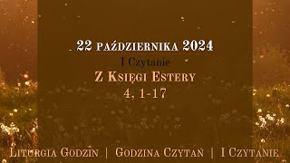 GodzinaCzytań  I Czytanie  22 października 2024 [upl. by Eatnwahs277]