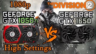 GTX 1650 vs GTX 1050 ti  DIVISION 2  1080p High Settings [upl. by Barbe472]